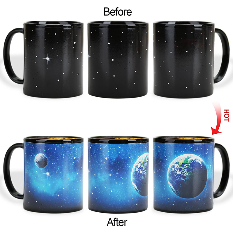Starry Sky-Earth Moon Color Changing Mug Magic Mug.