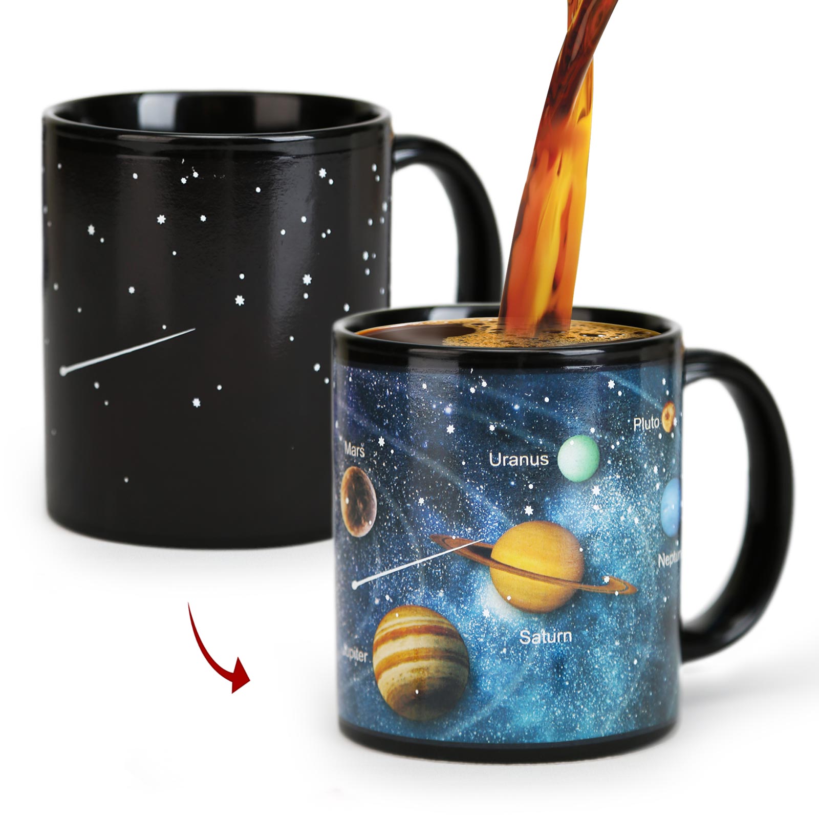 Starry Sky- Solar System Color Changing Mug Magic Mug.