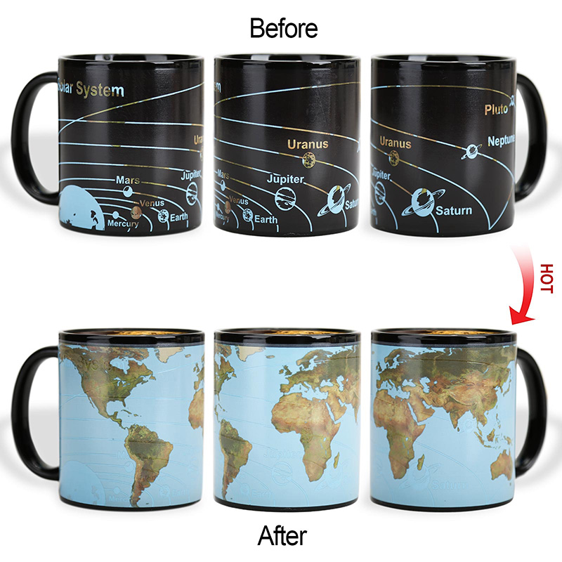 Solar System-Earth Color Changing Mug Magic Mug.