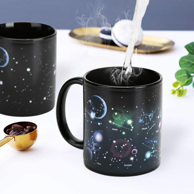 Starry Sky - 12 Constellations B，Color Changing Mug Magic Mug.