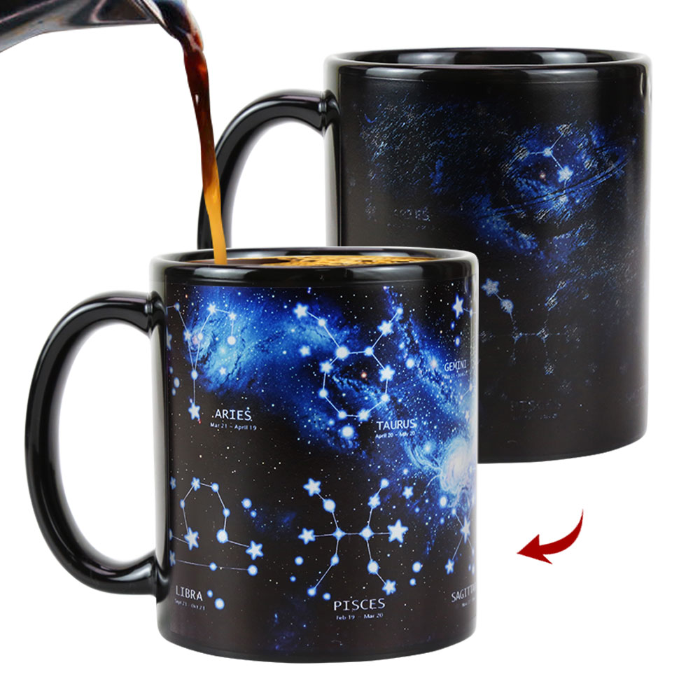 Starry Sky - 12 Constellations C，Color Changing Mug Magic Mug.
