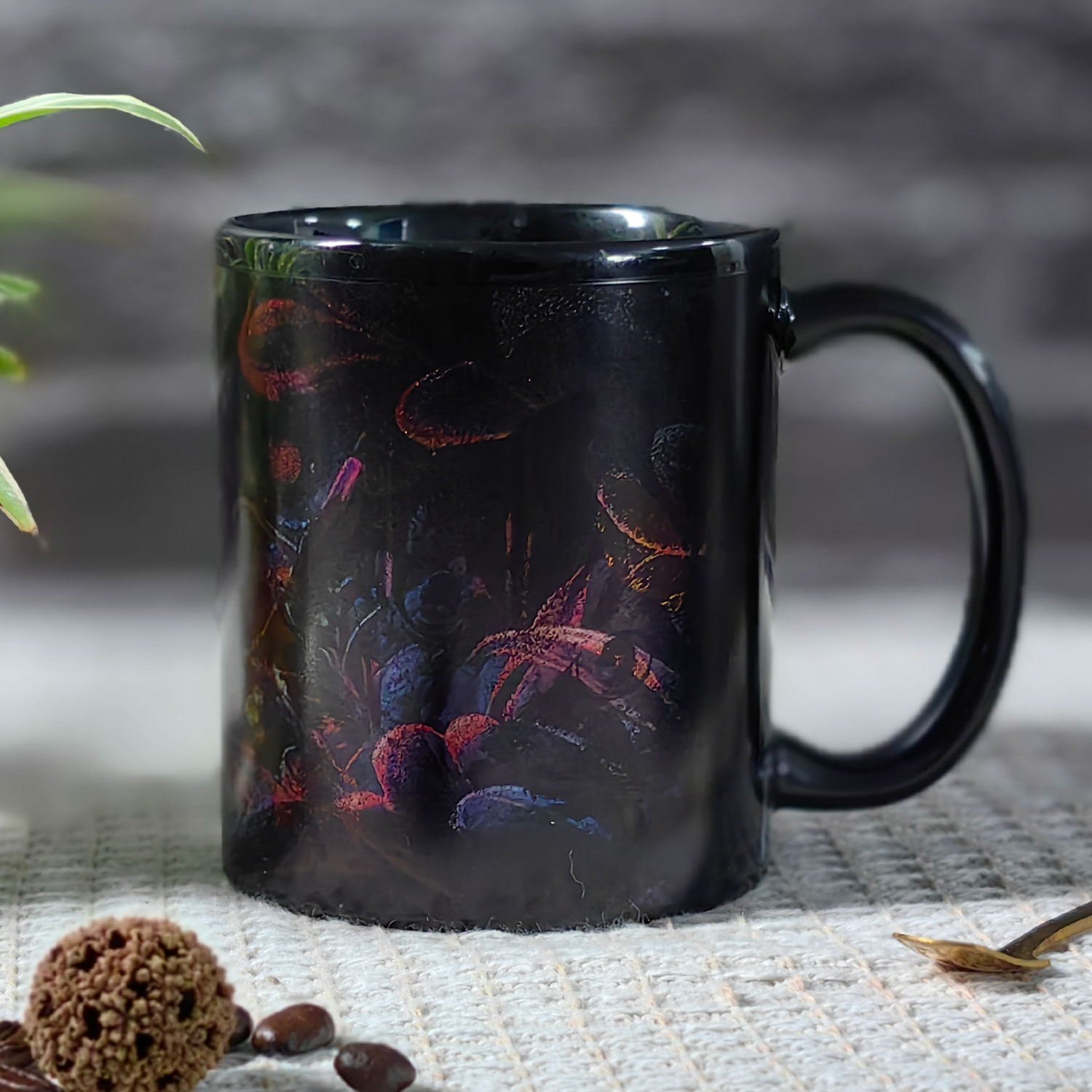 Hell Black Cat，animal Color Changing Mug Magic Mug.