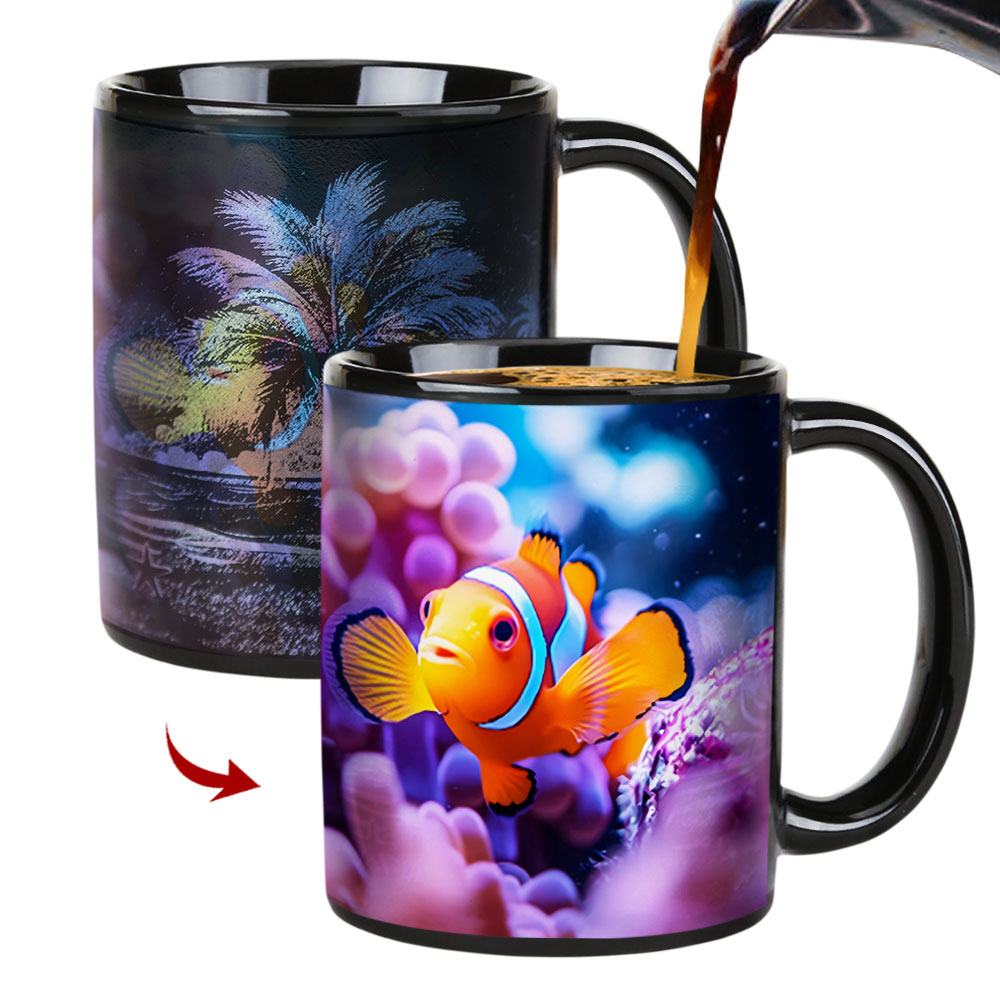 Seaside - Clown Fish，Ocean Color Changing Mug Magic Mug.