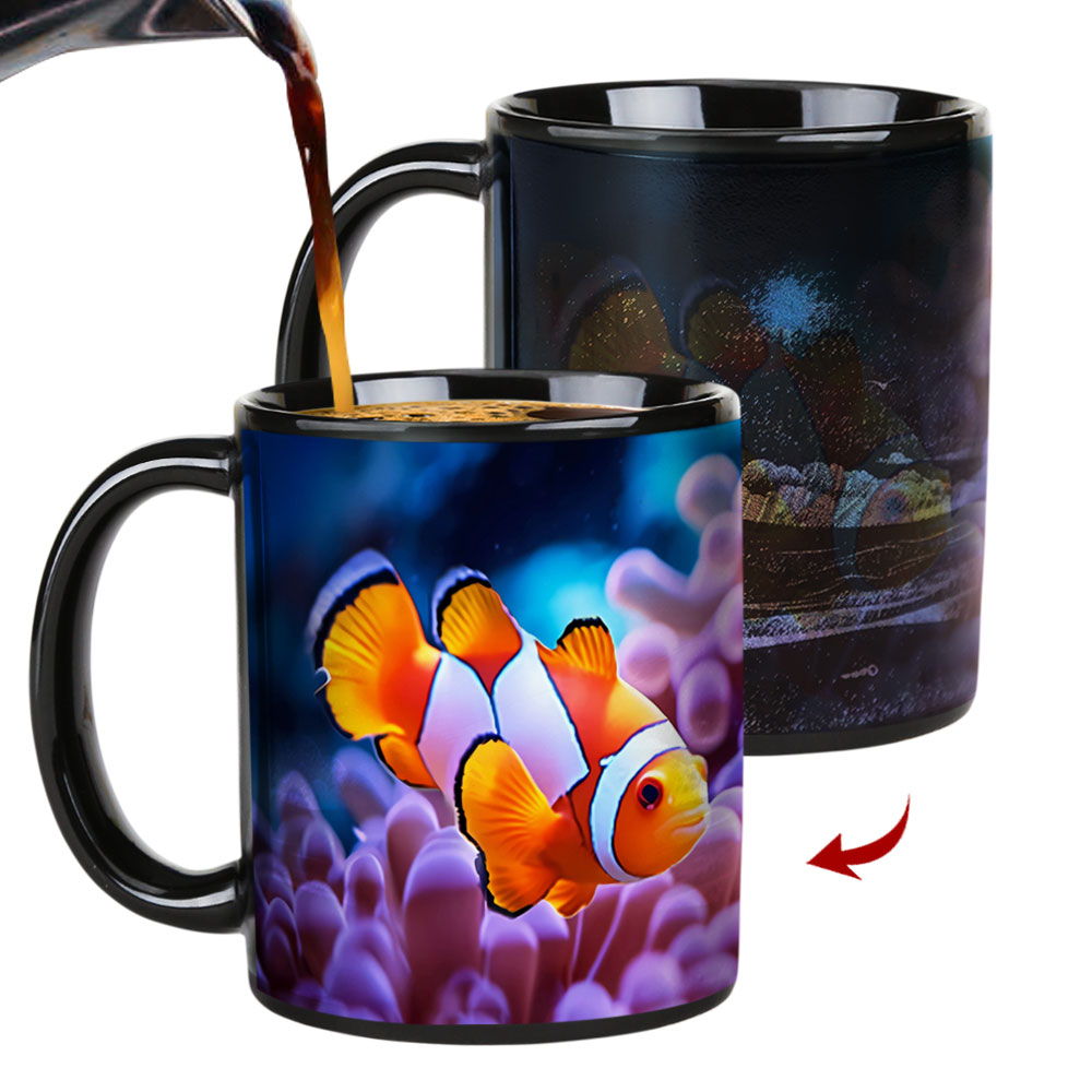 Seaside - Clown Fish，Ocean Color Changing Mug Magic Mug.