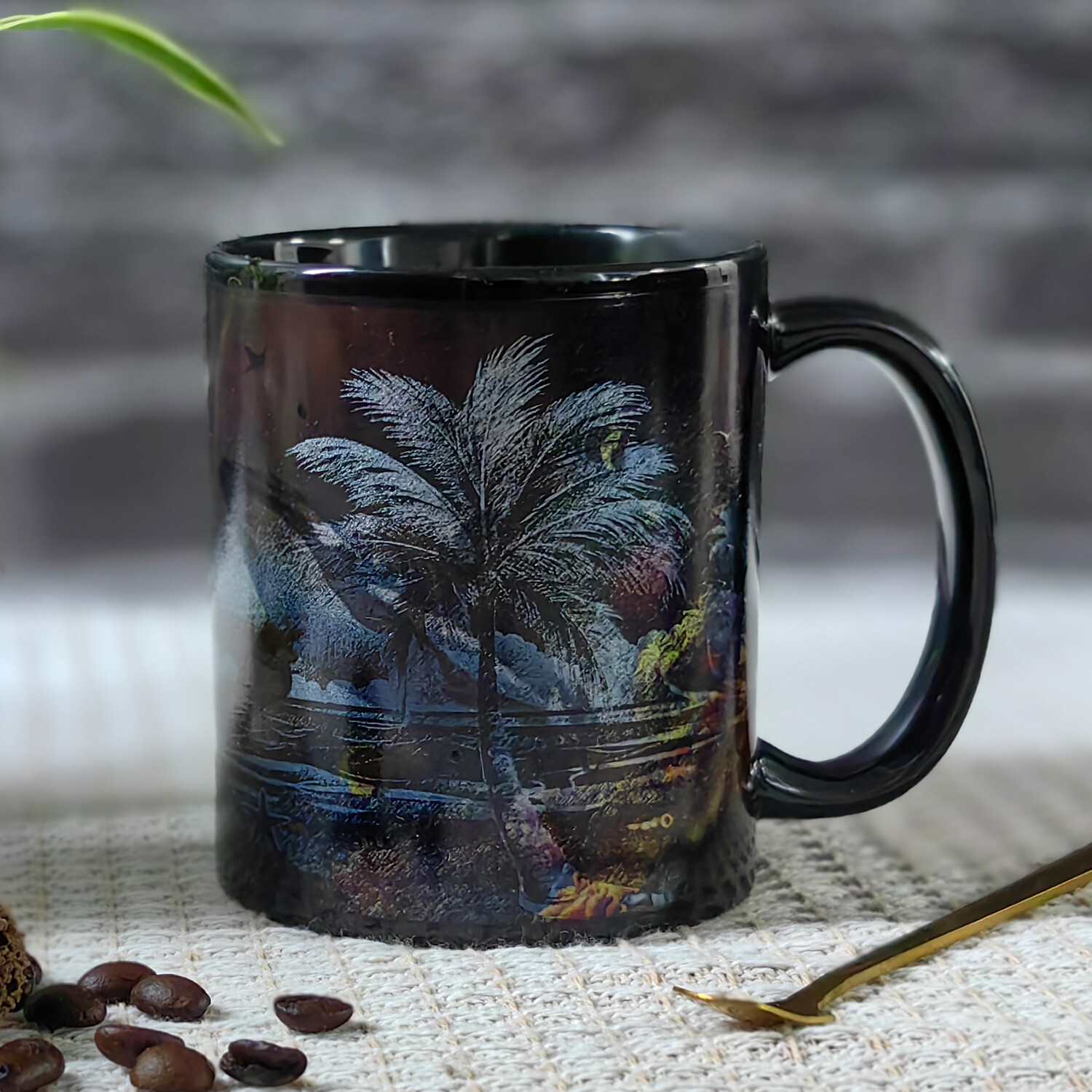  Seaside - Whale，Ocean Color Changing Mug Magic Mug.