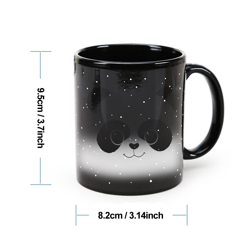 Starry Sky-Panda，animal Color Changing Mug Magic Mug.