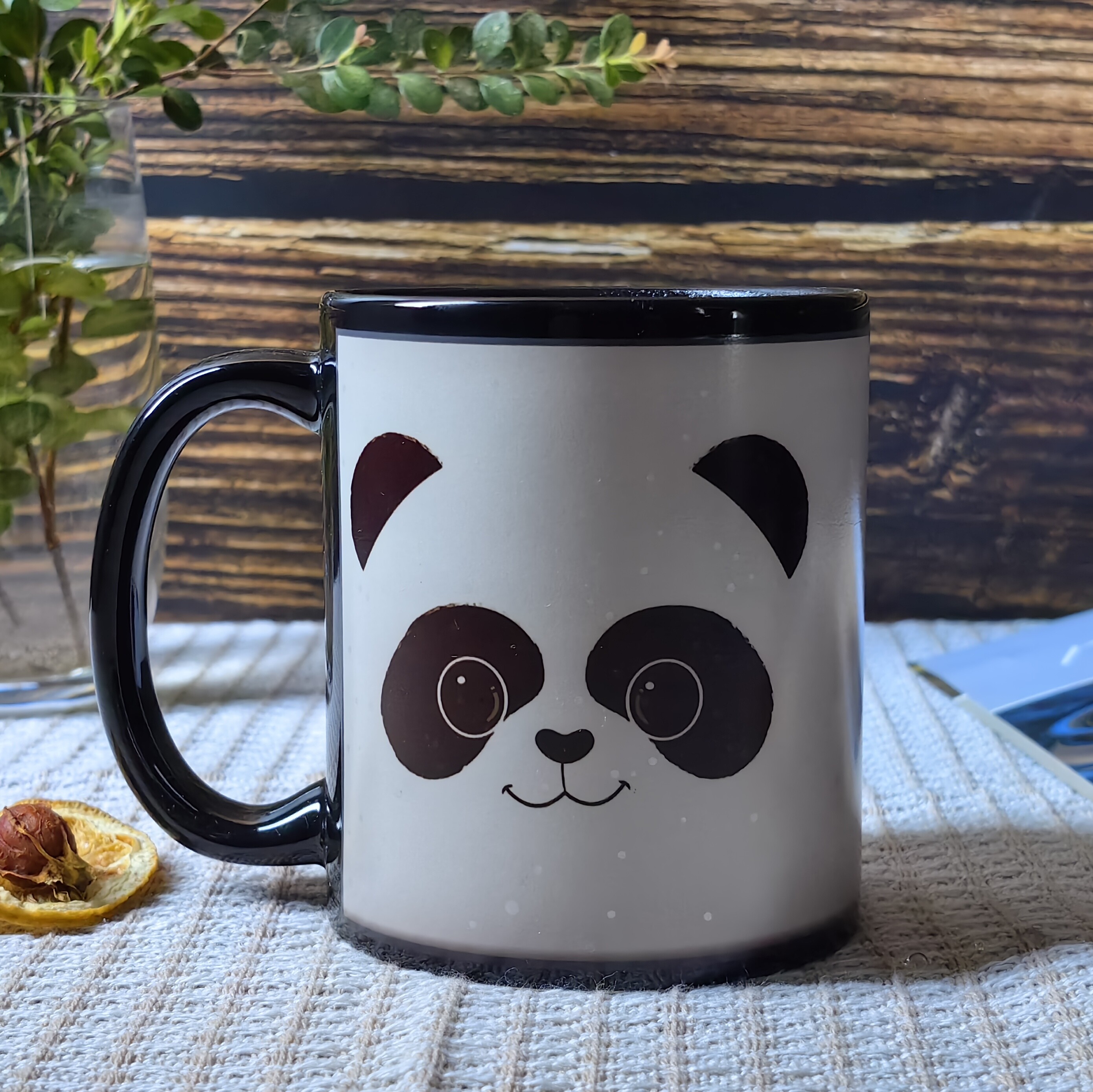 Starry Sky-Panda，animal Color Changing Mug Magic Mug.