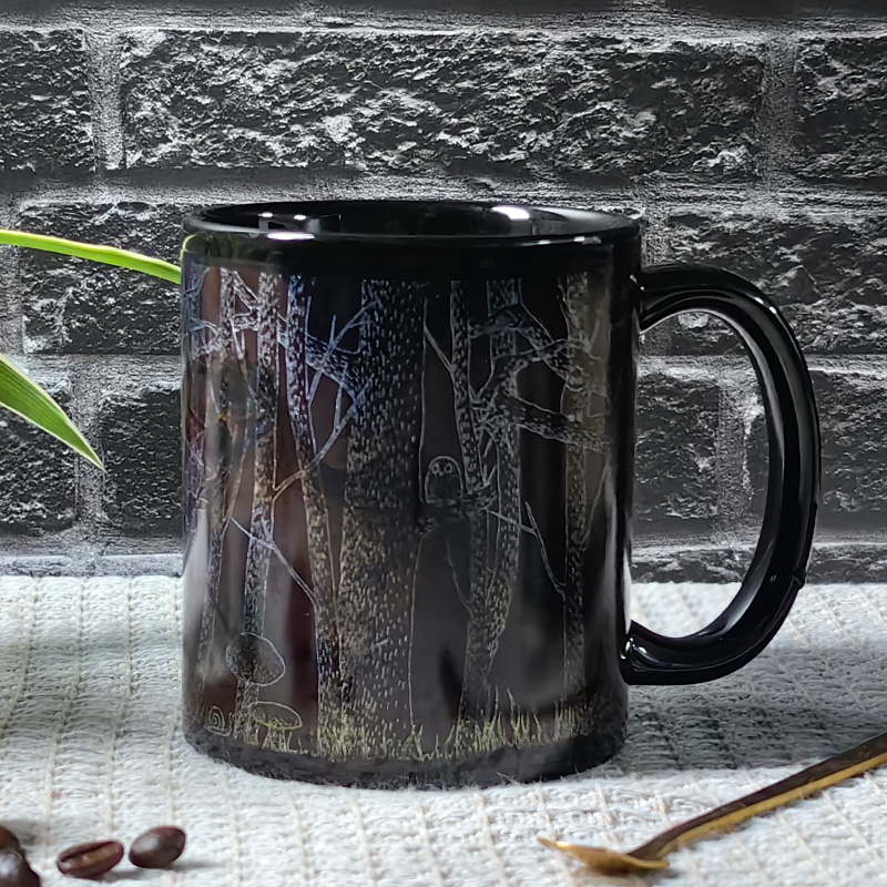 Forest-Dinosaur，animal Color Changing Mug Magic Mug.