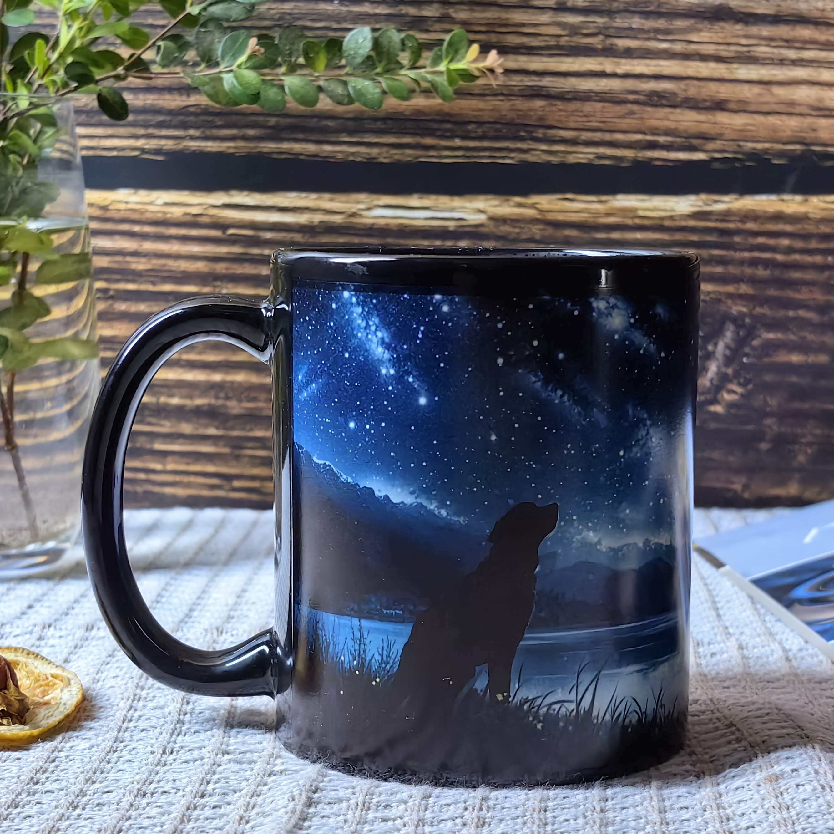 Starry Sky-Good Friend, Color Changing Mug Magic Mug.