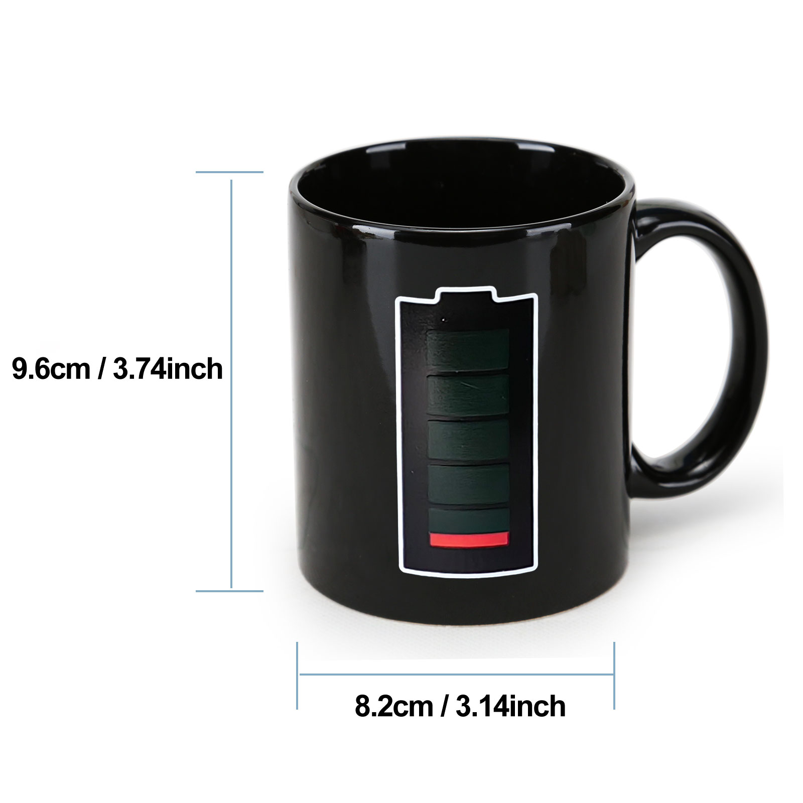 Rechargeable Batteriy, Father's Day Gift Color Changing Mug Magic Mug.