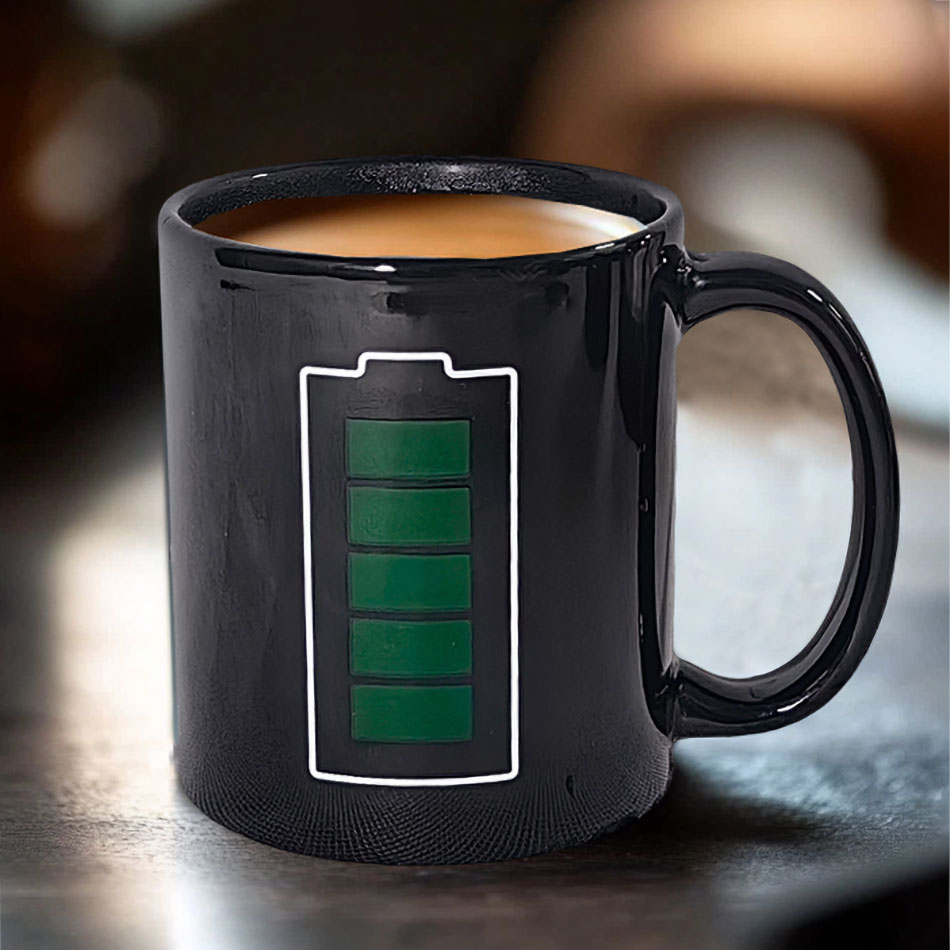 Batteryr, Father's Day Gift Color Changing Mug Magic Mug.