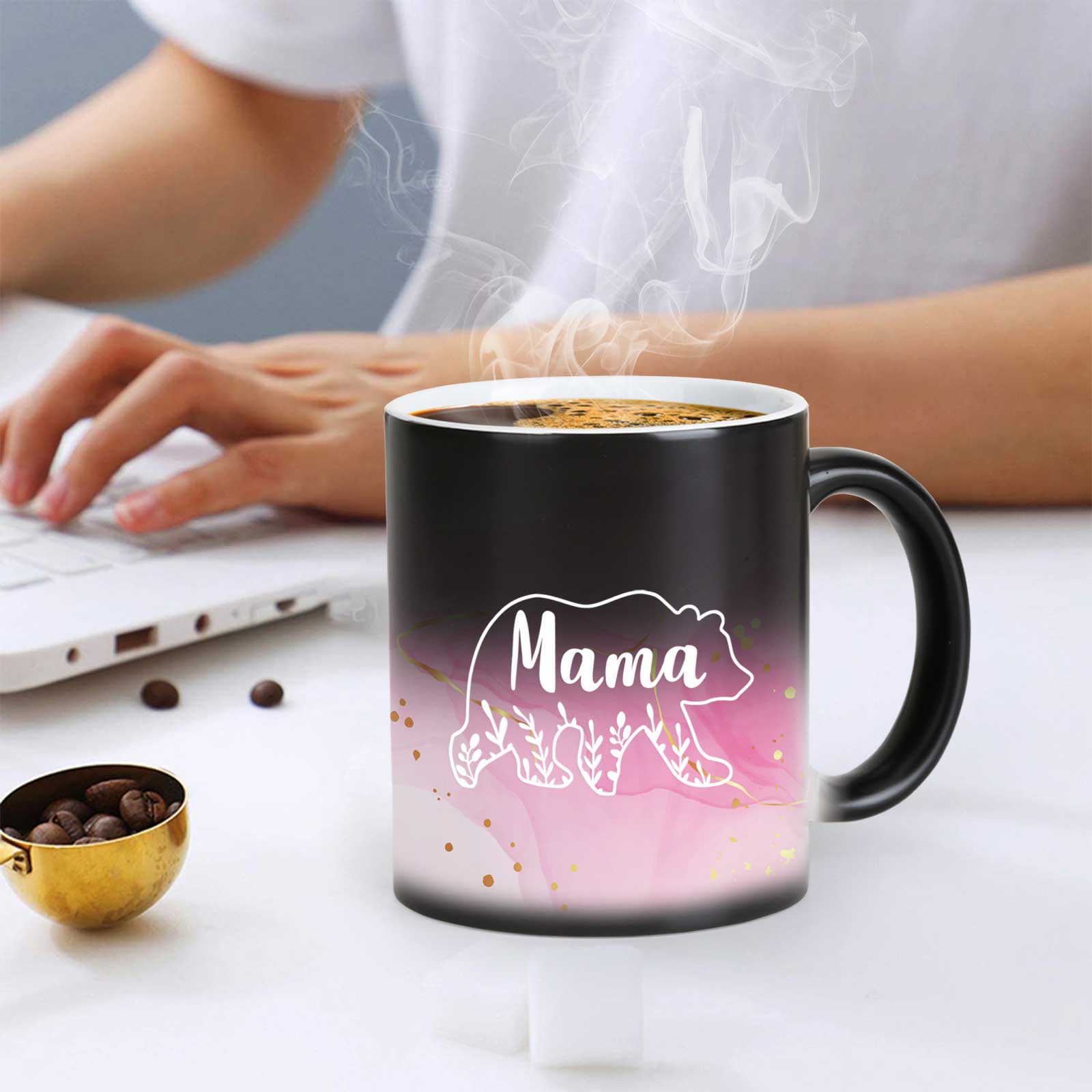 Bear Mama, Mother's Day Color Changing Mug Magic Mug.