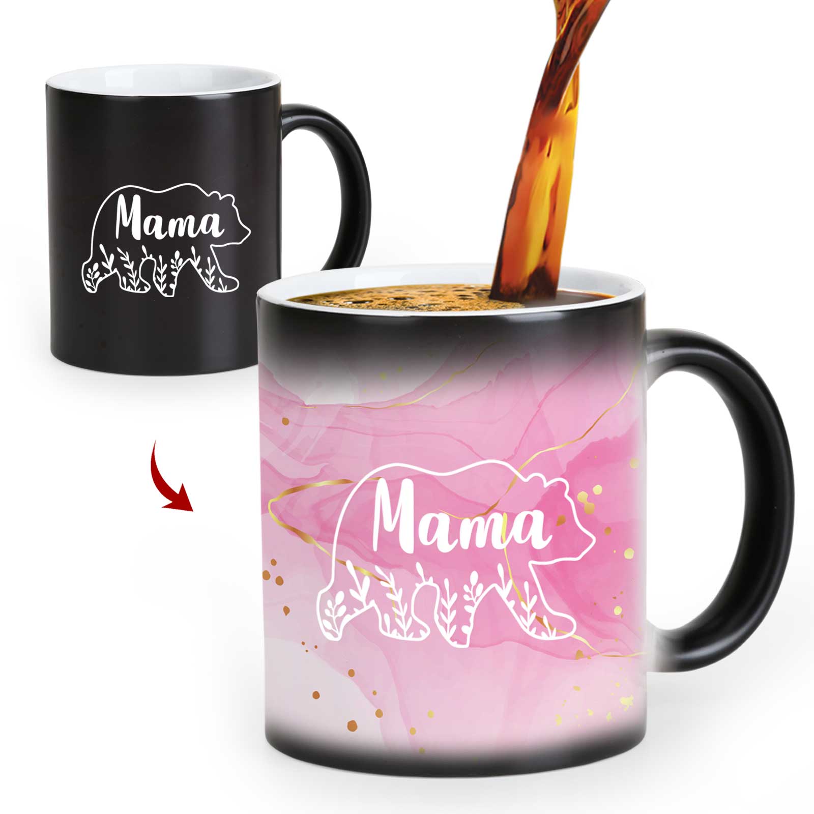 Bear Mama, Mother's Day Color Changing Mug Magic Mug.