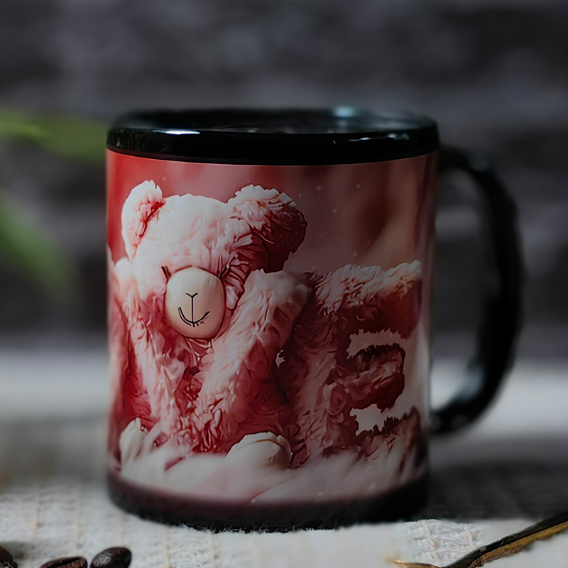 Starry Sky-LOVE, Valentine Color Changing Mug Magic Mug.