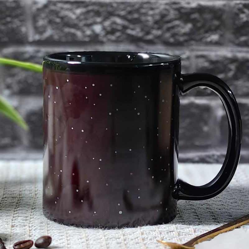 Starry Sky-LOVE, Valentine Color Changing Mug Magic Mug.
