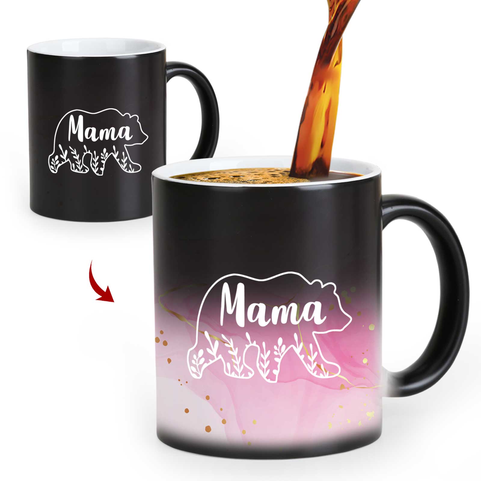 Carve your logo and text, customize your pattern, and batch customize color-changing mugs