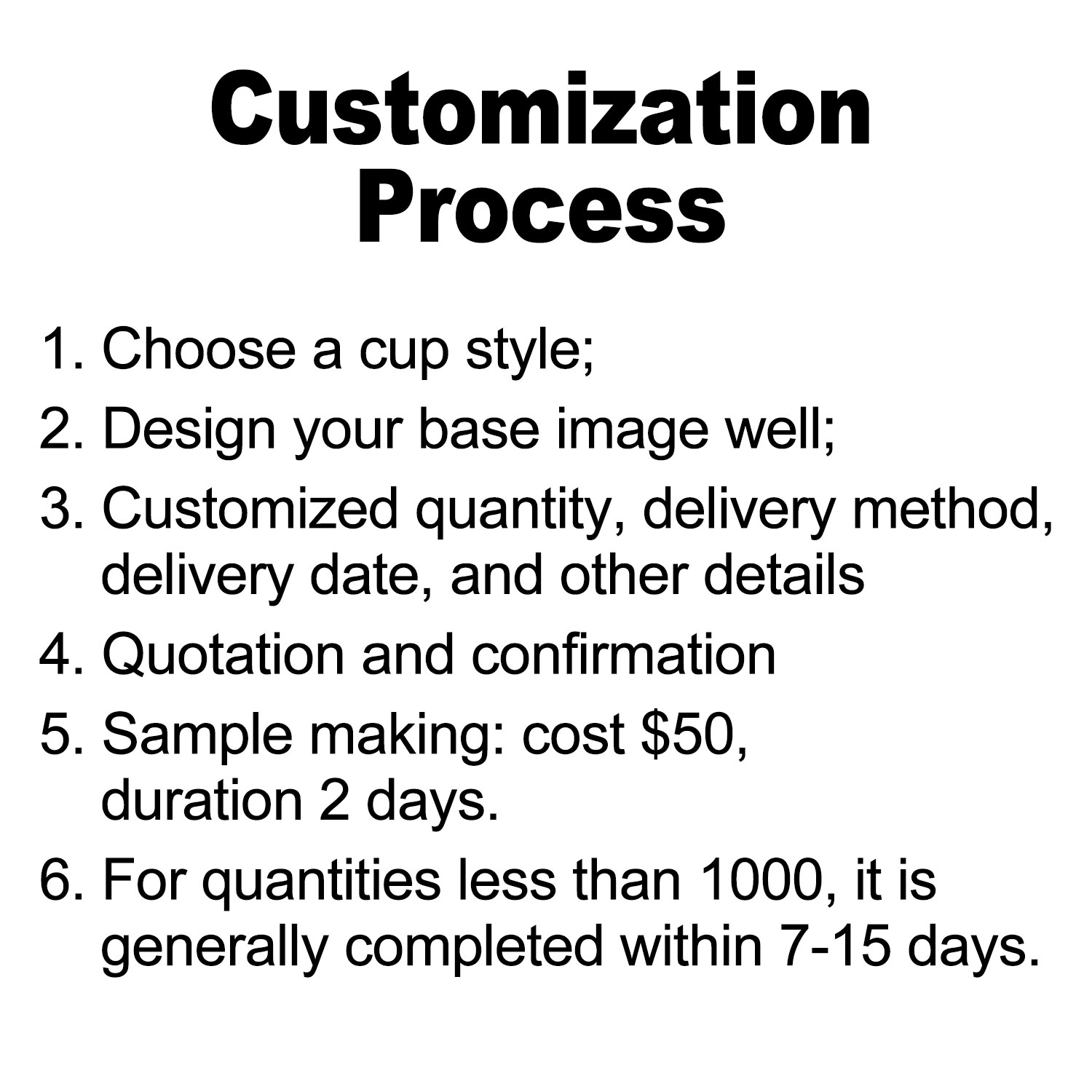 Customize your black color-changing mugs with your image, choose your Magic mug style, and get small batches of custom mugs. Promotional gifts.