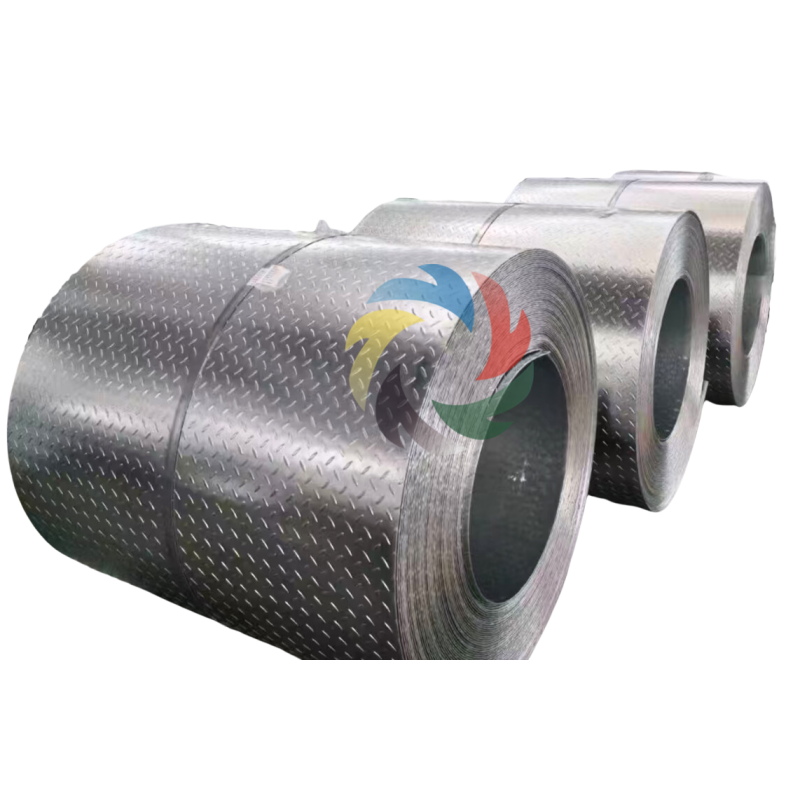 Anti-slip patterned steel plate