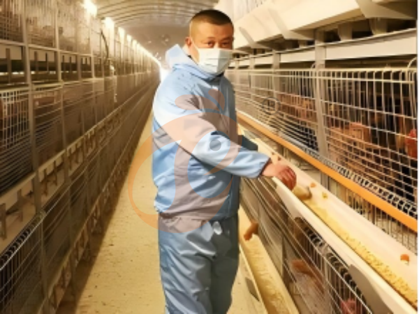 H A chicken battery cage for layers in poultry farm (18)