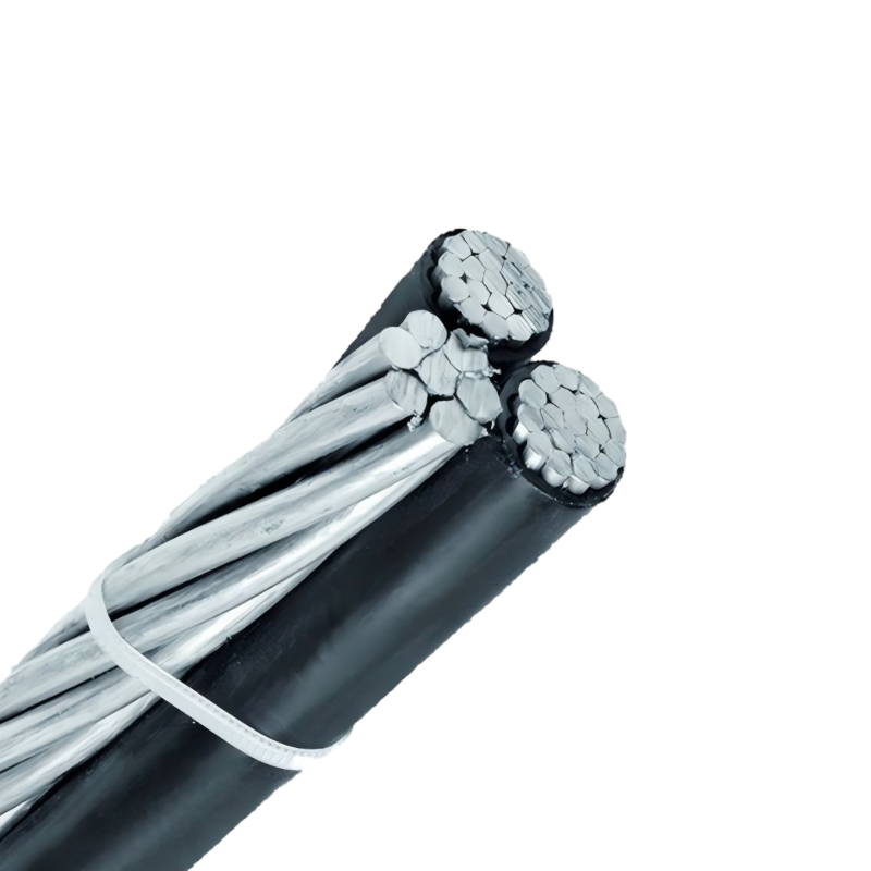2x2+4awg Cockle Aluminum Conductor Triplex Overhead Service Drop Cable Wire 2x2+4awg Cockle Aluminum Conductor Triplex Overhead Service Drop Cable Wire