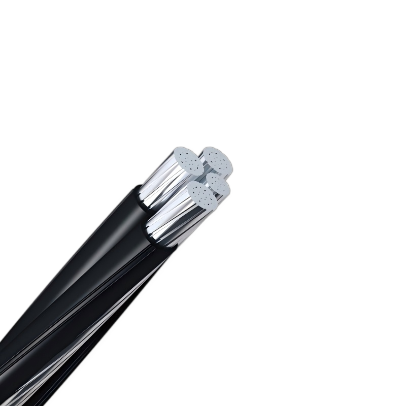 3x4+4awg Hackney Aluminum Conductor Quadruplex Overhead Service Drop Cable