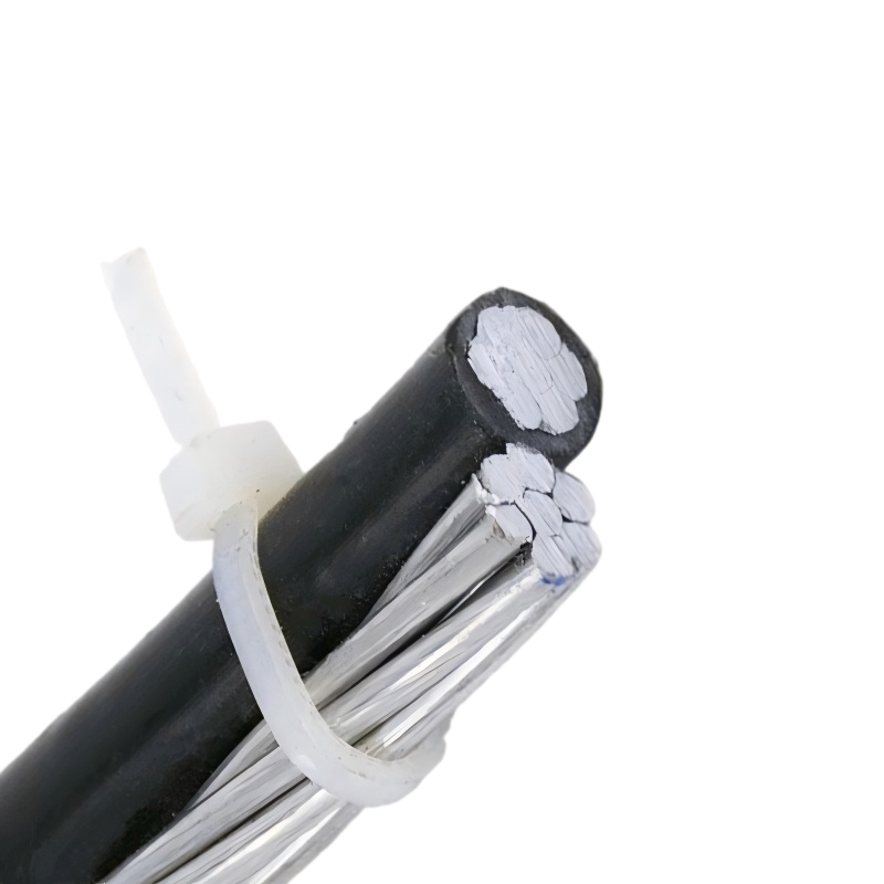 1x6+6awg Collie Aluminum Conductor Duplex Overhead Service Drop Cable 1x6+6awg Collie Aluminum Conductor Duplex Overhead Service Drop Cable