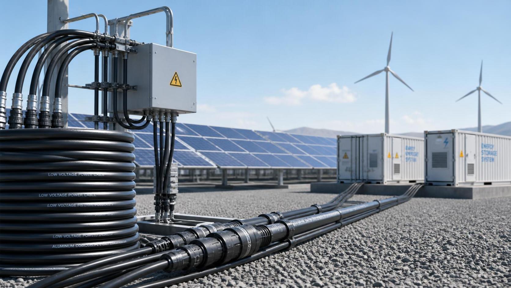 Choosing Low Voltage Cable for Renewable Energy Projects: Solar, Wind, and Storage