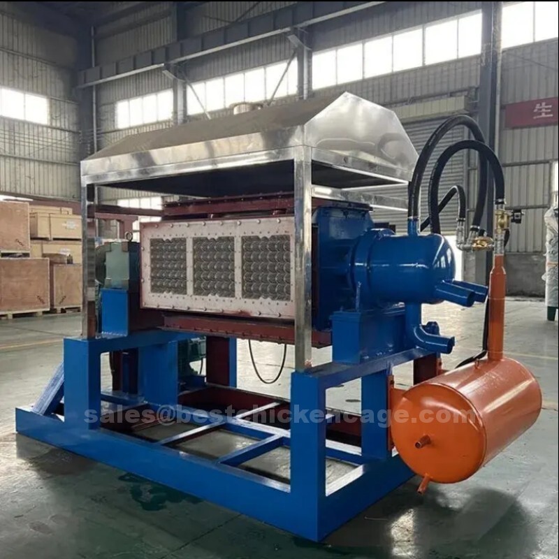 蛋托机7.jpg What is 800-1000 pieces per hour egg tray making machine uses recycled paper as raw material and produces eco-friendly
