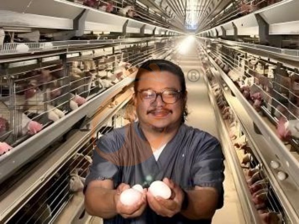 H A chicken battery cage for layers in poultry farm (63)
