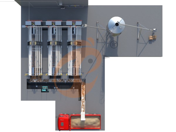 A type battery cage layout (10)