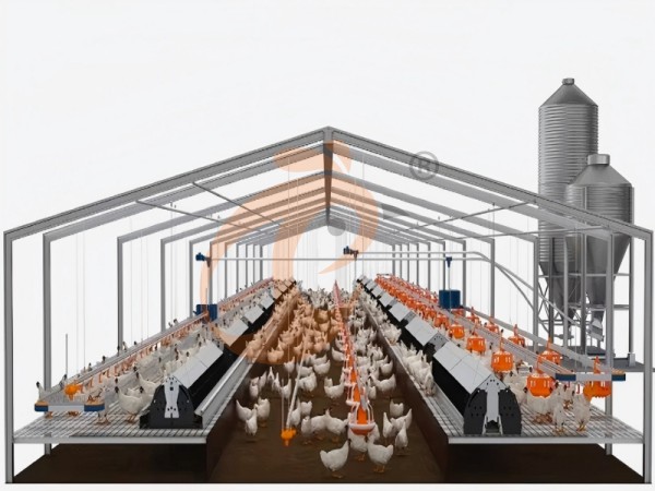 Prefab steel poultry house (3) Prefab steel poultry house (3)