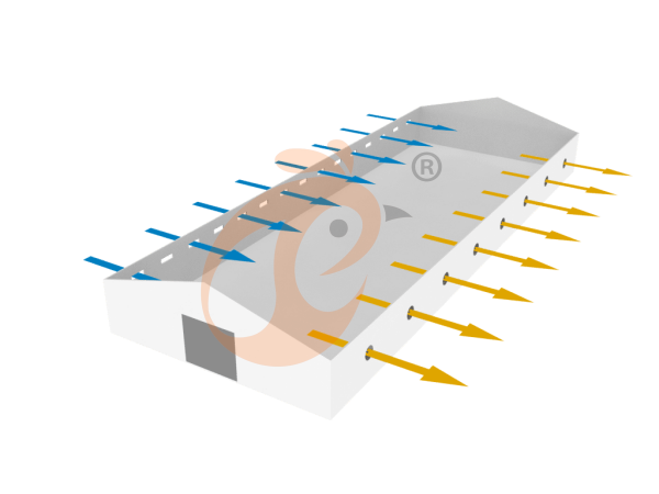 Système de ventilation et de contrôle de la température pour volailles