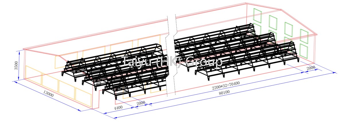 15000 egg laying chicken house drawing (1)