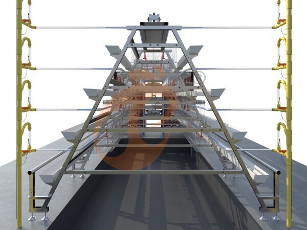10,000 - 30,000 طبقة قفص بطارية أوتوماتيكي من النوع أ