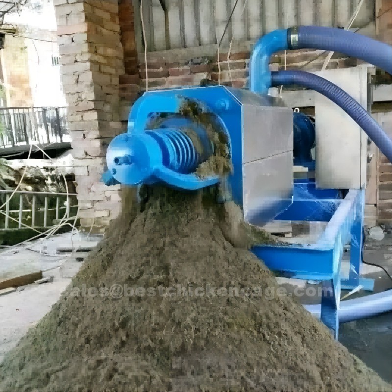 Recycling chicken manure with manure dryer machine