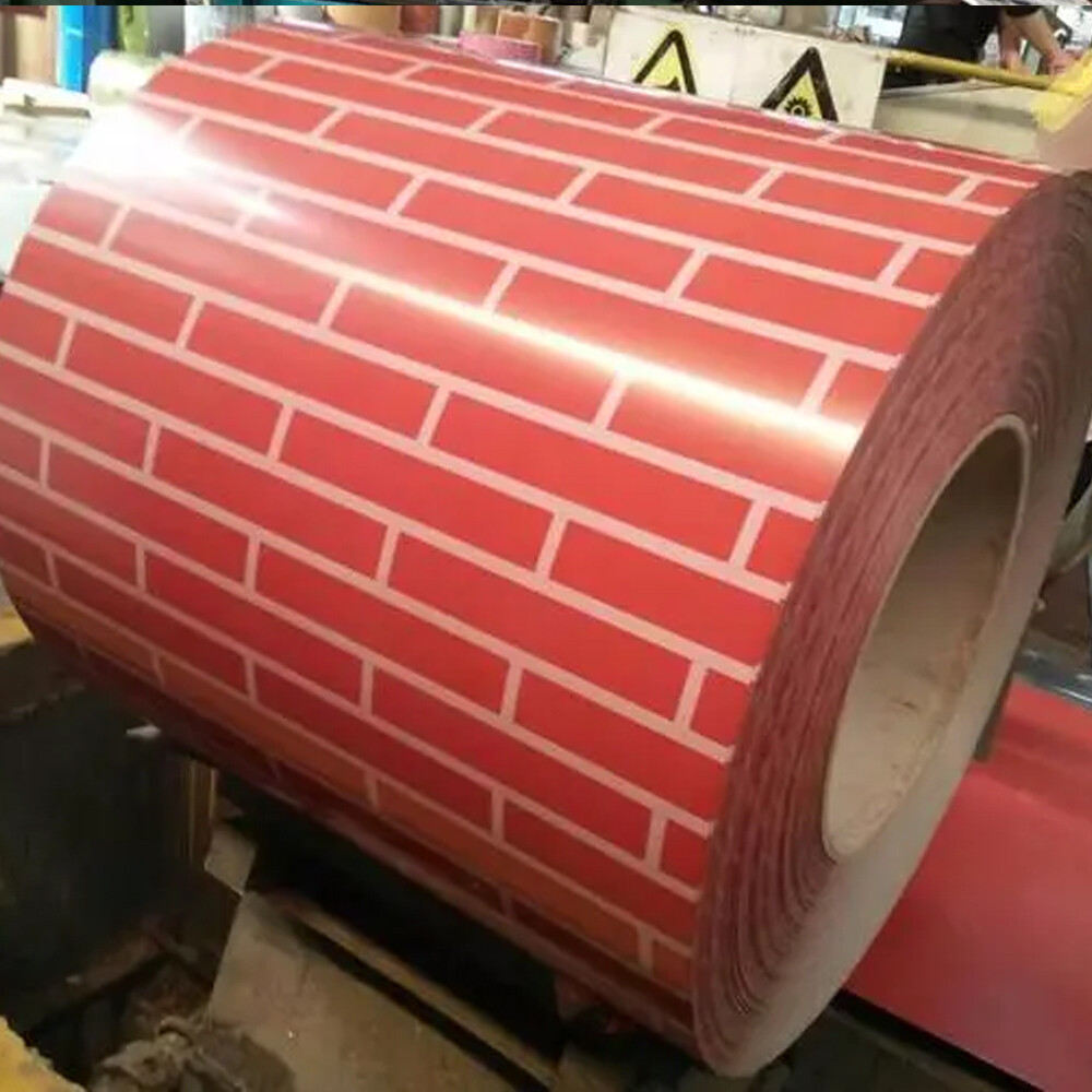 Printed color coated roll