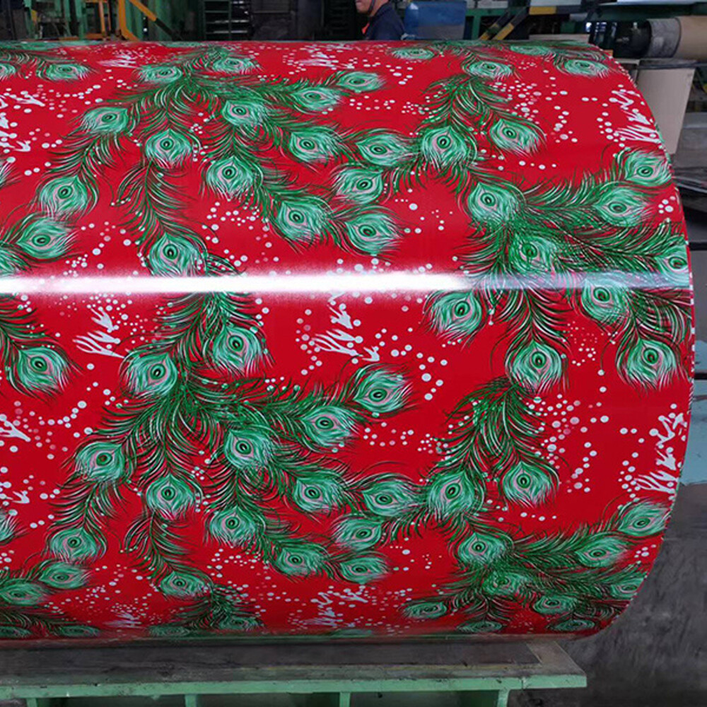 Printed color coated roll