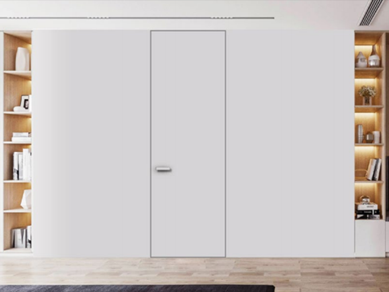 External flat and internal invisible door