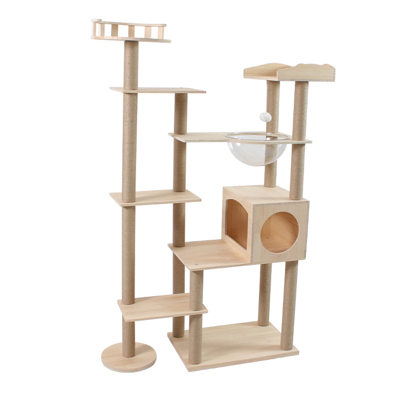 Solid Wood Cat Tree CaT-001