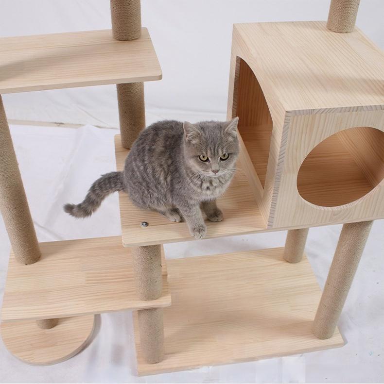 Solid Wood Cat Tree CaT-001