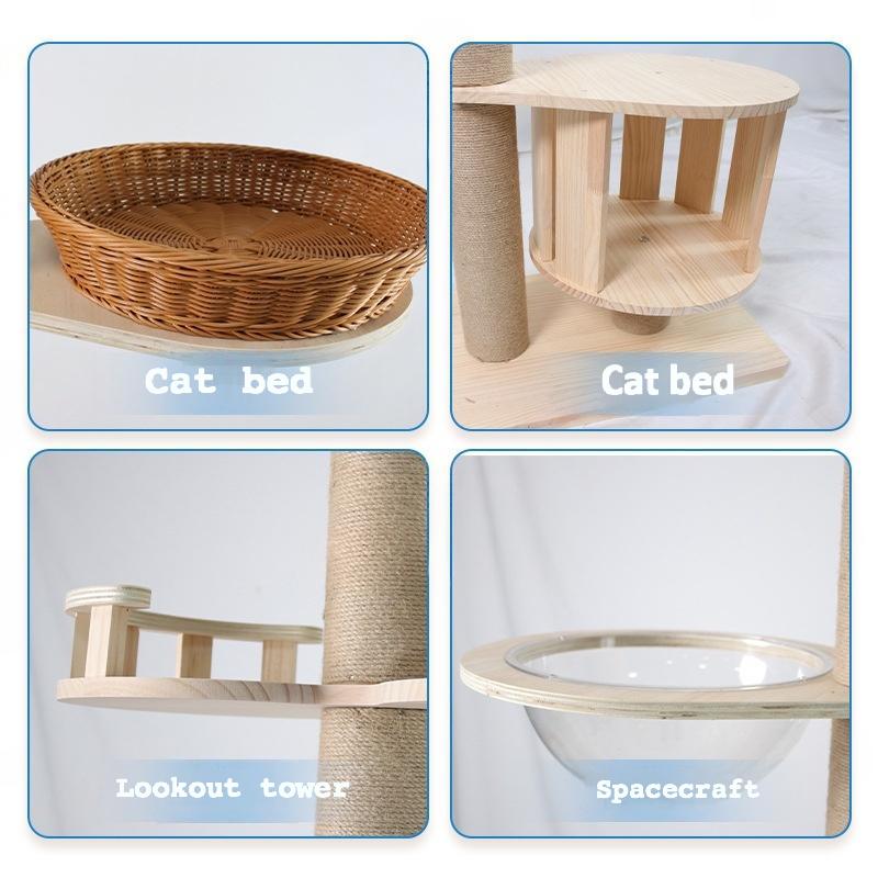 Floor to Ceiling Cat Tree Adjustable Cat Tower CaT-0