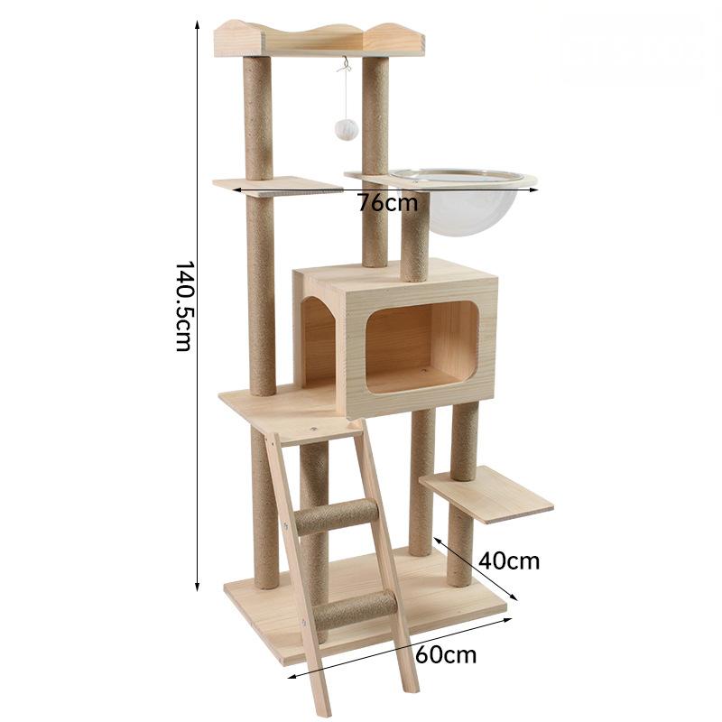 Solid Wood Cat Tree CaT-002