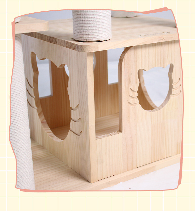 Solid Wood Cat Tree CaT-005