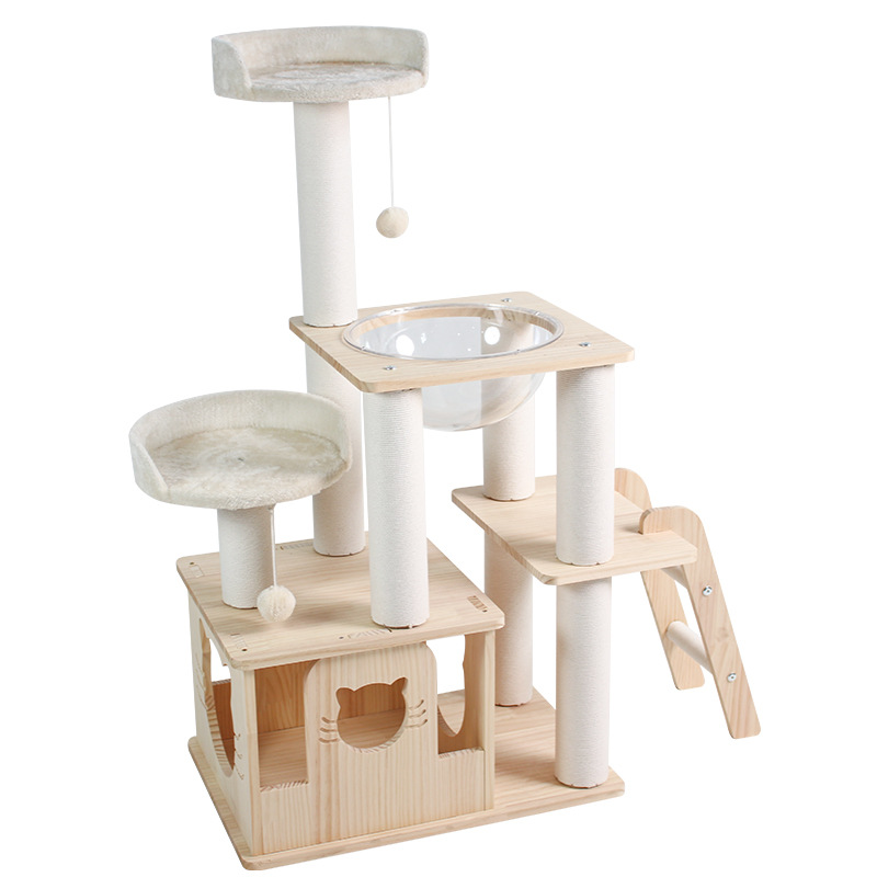 Solid Wood Cat Tree CaT-006