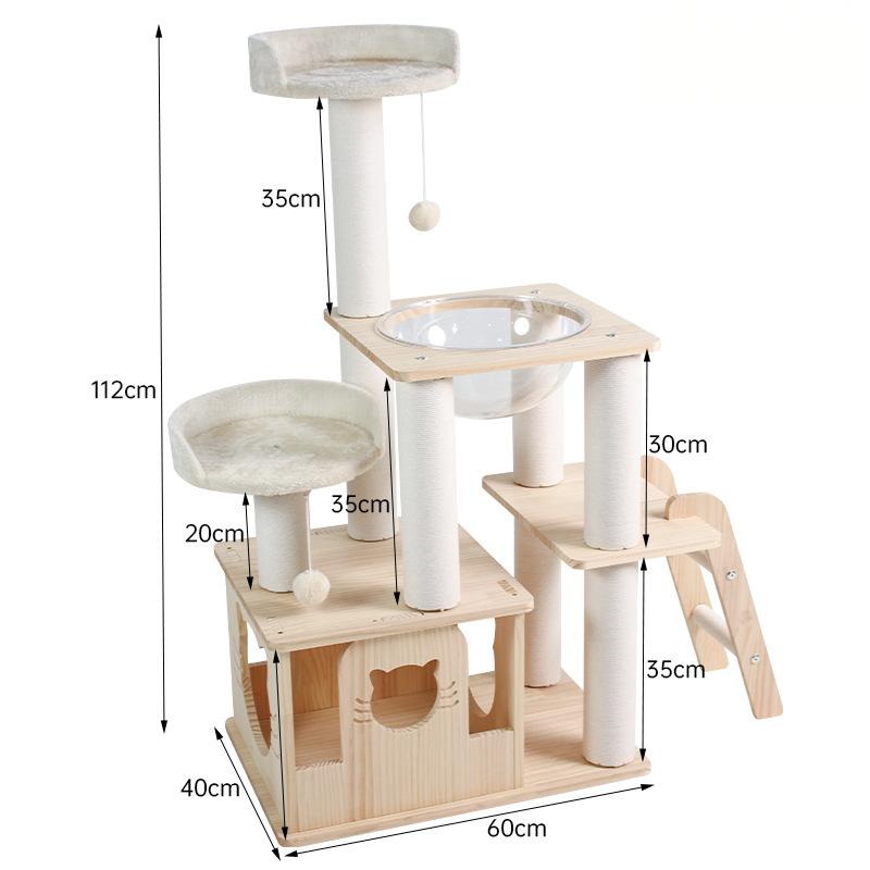 Solid Wood Cat Tree CaT-006