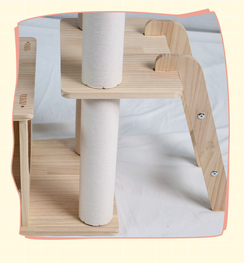 Solid Wood Cat Tree CaT-006