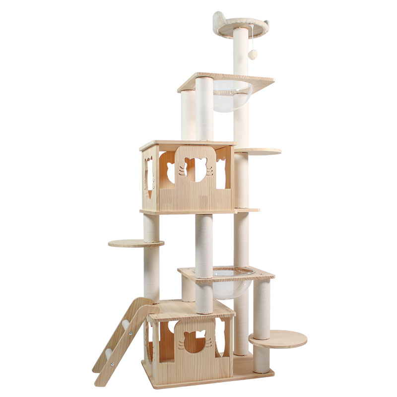 Solid Wood Cat Tree CaT-008