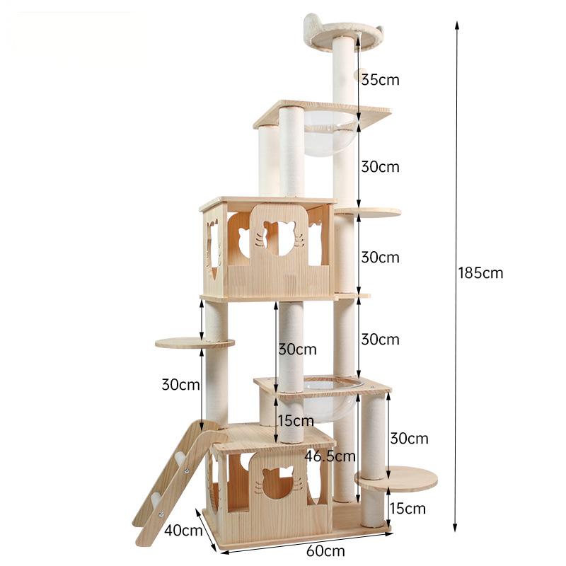 Solid Wood Cat Tree CaT-008