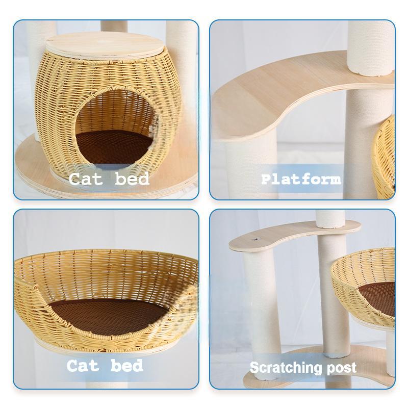 Solid Wood Cat Tree CaT-010