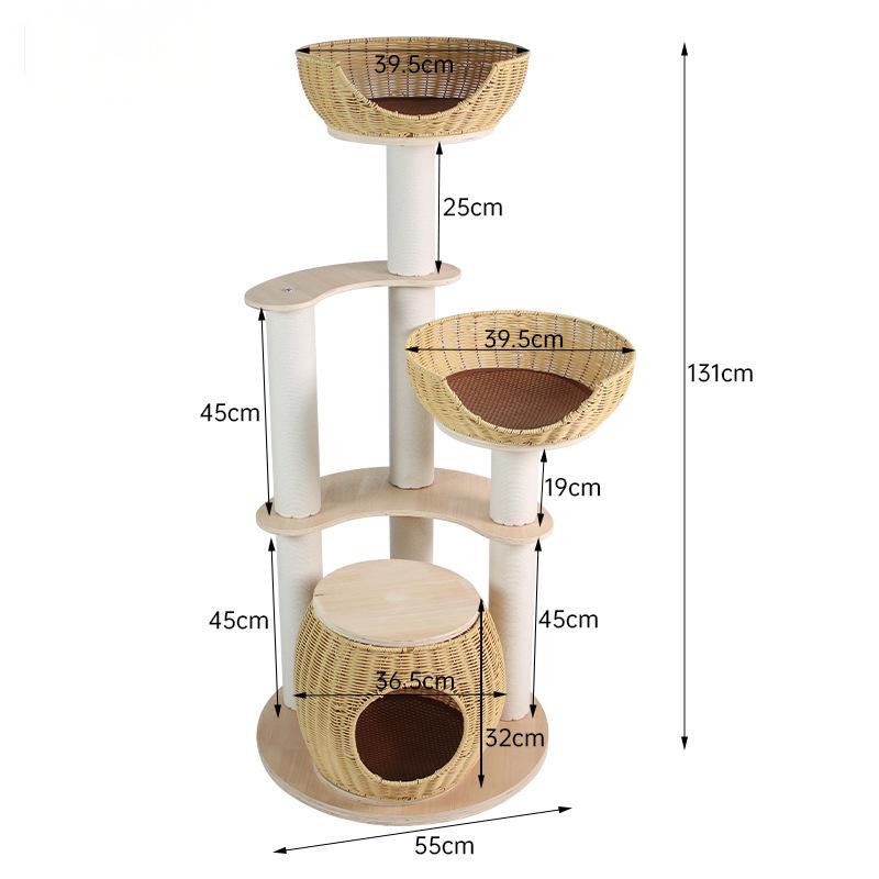 Solid Wood Cat Tree CaT-010